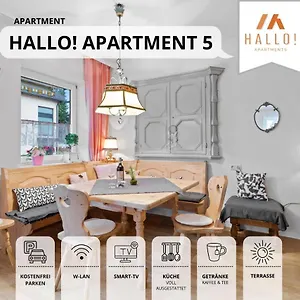 Apartment Sehr Große Ferienwohnung In Bester Lage Mit Großer Sonnenterrasse L Innenstadtnähe L 1 Minute Zum Bahnhof L Große Küche L Tv L Extra-wc L Free-wlan L Willkommen Im Hallo!-apartment 5